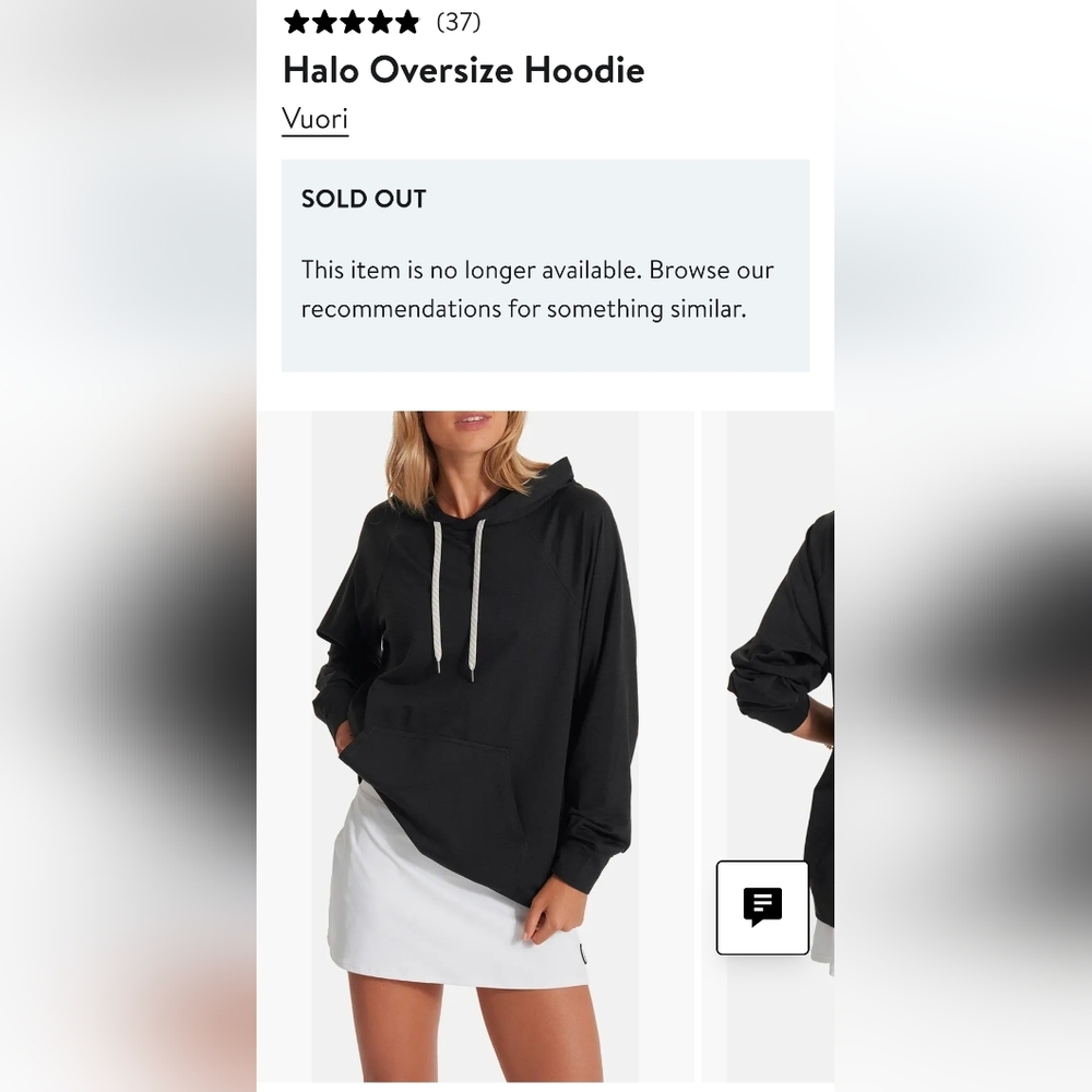Vuori Halo Oversize Hoodie XS